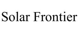 SOLAR FRONTIER trademark