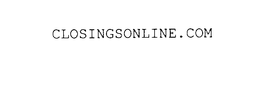 CLOSINGSONLINE.COM trademark
