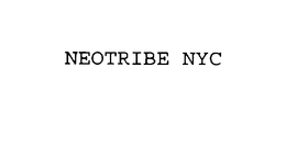 NEOTRIBE NYC trademark