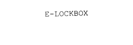 E-LOCKBOX trademark