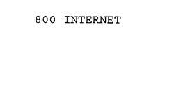 800 INTERNET trademark