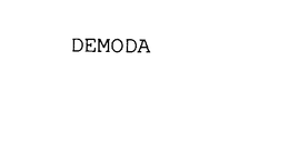 DEMODA trademark