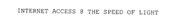 INTERNET ACCESS @ THE SPEED OF LIGHT trademark