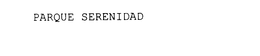 PARQUE SERENIDAD trademark