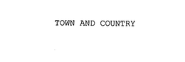 TOWN AND COUNTRY trademark