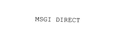 MSGI DIRECT trademark