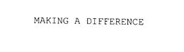 MAKING A DIFFERENCE trademark