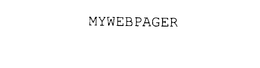 MYWEBPAGER trademark