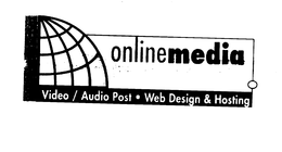 WWW.ONLM.COM ONLINEMEDIA INC VIDEO/AUDIO POST WEB DESIGN & HOSTING trademark