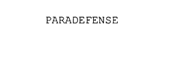 PARADEFENSE trademark