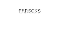 PARSONS trademark