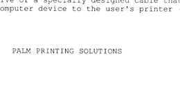 PALM PRINTING SOLUTIONS trademark