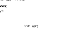 BOP ART trademark