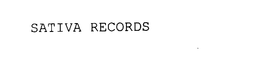 SATIVA RECORDS trademark