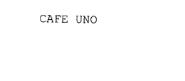CAFE UNO trademark
