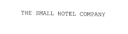 THE SMALL HOTEL COMPANY trademark