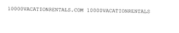10000VACATIONRENTALS.COM 10000VACATIONRENTALS trademark