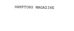 HAMPTONS MAGAZINE trademark