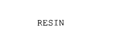 RESIN trademark