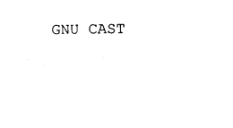 GNU CAST trademark