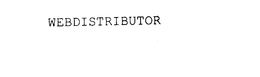 WEBDISTRIBUTOR trademark