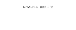 STANDARD RECORDS trademark