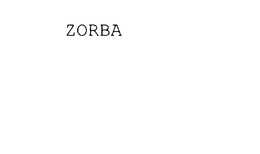 ZORBA trademark