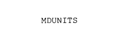 MDUNITS trademark