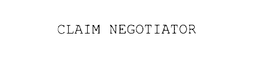 CLAIM NEGOTIATOR trademark
