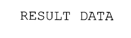 RESULT DATA trademark