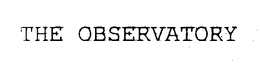 THE OBSERVATORY trademark