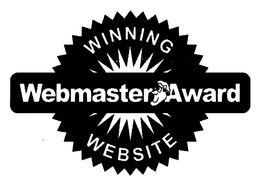 WINNING WEBMASTER AWARD WEBSITE trademark