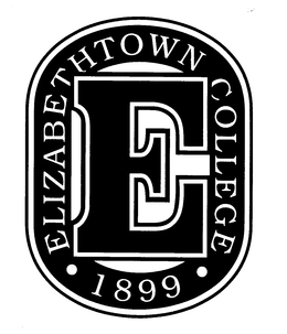 CAPITAL "E"; ELIZABETHTOWN COLLEGE; 1899. trademark