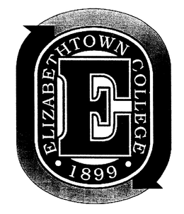 CAPITAL "E"; ELIZABETHTOWN COLLEGE; 1899. trademark