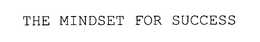 THE MINDSET FOR SUCCESS trademark