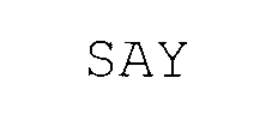 SAY trademark