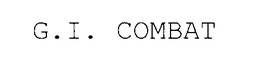 G.I. COMBAT trademark
