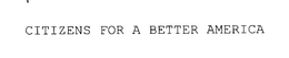CITIZENS FOR A BETTER AMERICA trademark