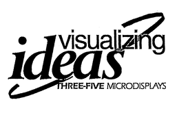 VISUALIZING IDEAS THREE-FIVE MICRODISPLAYS trademark