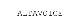 ALTAVOICE trademark