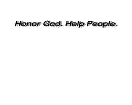 HONOR GOD HELP PEOPLE trademark