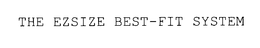 THE EZSIZE BEST-FIT SYSTEM trademark
