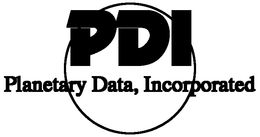 PDI PLANETARY DATA, INCORPORATED trademark