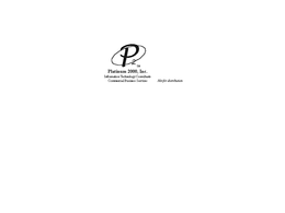 P2 PLATINUM 2000, INC. INFORMATION TECHNOLOGY COMPLIANTS COMMERCIAL BUSINESS SERVICES NOT FOR DISTRIBUTION trademark