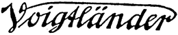 VOIGTLÄNDER trademark