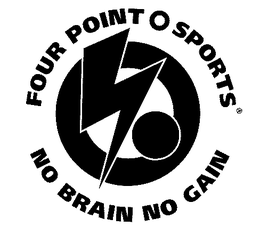 FOUR POINT 0 SPORTS NO BRAIN NO GAIN trademark