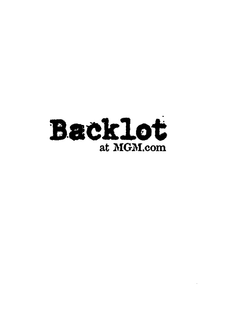 BACKLOT AT MGM.COM trademark