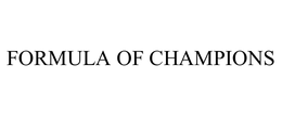 FORMULA OF CHAMPIONS trademark