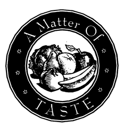 A MATTER OF TASTE trademark