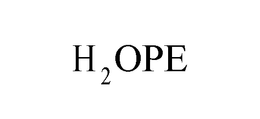 H2OPE trademark